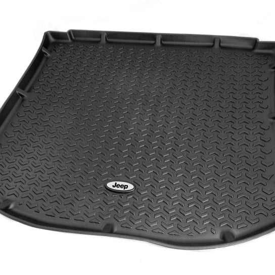 Rugged Ridge DMC-12975.29 - RUGDMC-12975.29 - Rugged Ridge Floor Liner Cargo Black 1984-2001 Jeep Logo Cherokee XJ - Shipped in Europe - Tuningsupply.com
