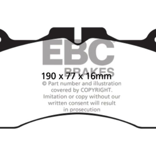 EBC DP31867C - EBCDP31867C - EBC 09+ Lexus LS460 4.6 Sport Redstuff Front Brake Pads - Shipped in Europe - Tuningsupply.com