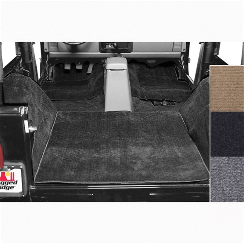 Rugged Ridge 13690.01 - RUG13690.01 - Rugged Ridge Deluxe Carpet Kit Black 76-95 Jeep CJ / Jeep Wrangler Models - Shipped in Europe - Tuningsupply.com