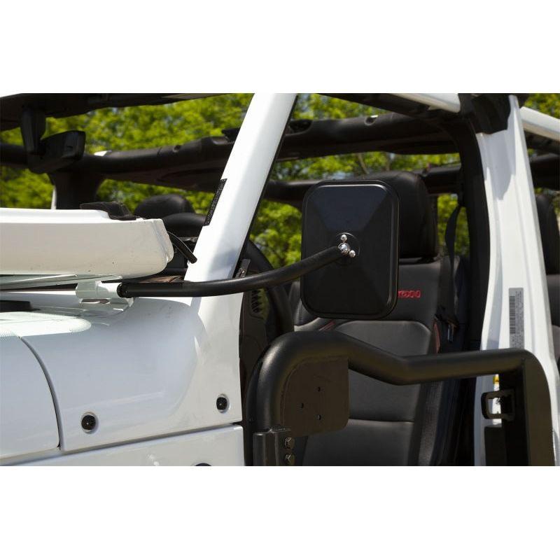 Rugged Ridge 11025.24 - RUG11025.24 - Rugged Ridge 18-20 Jeep Wrangler JL/JT Rectangular Trail Mirror - Shipped in Europe - Tuningsupply.com