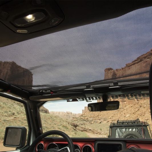 Rugged Ridge 13579.72 - RUG13579.72 - Rugged Ridge Eclipse Sun Shade Black Front 18-20 Jeep Wrangler JLU/JT - Shipped in Europe - Tuningsupply.com