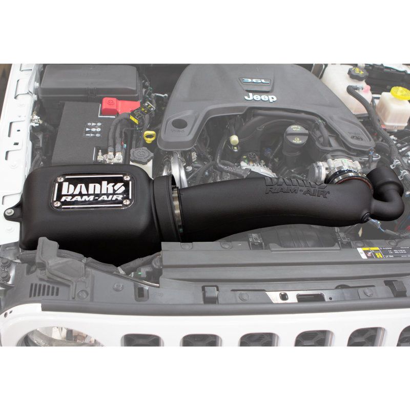 Banks Power 41843-D - GBE41843-D - Banks Power 18-20 Jeep 3.6L Wrangler (JL) Ram-Air Intake System - Dry Filter - Shipped in Europe - Tuningsupply.com
