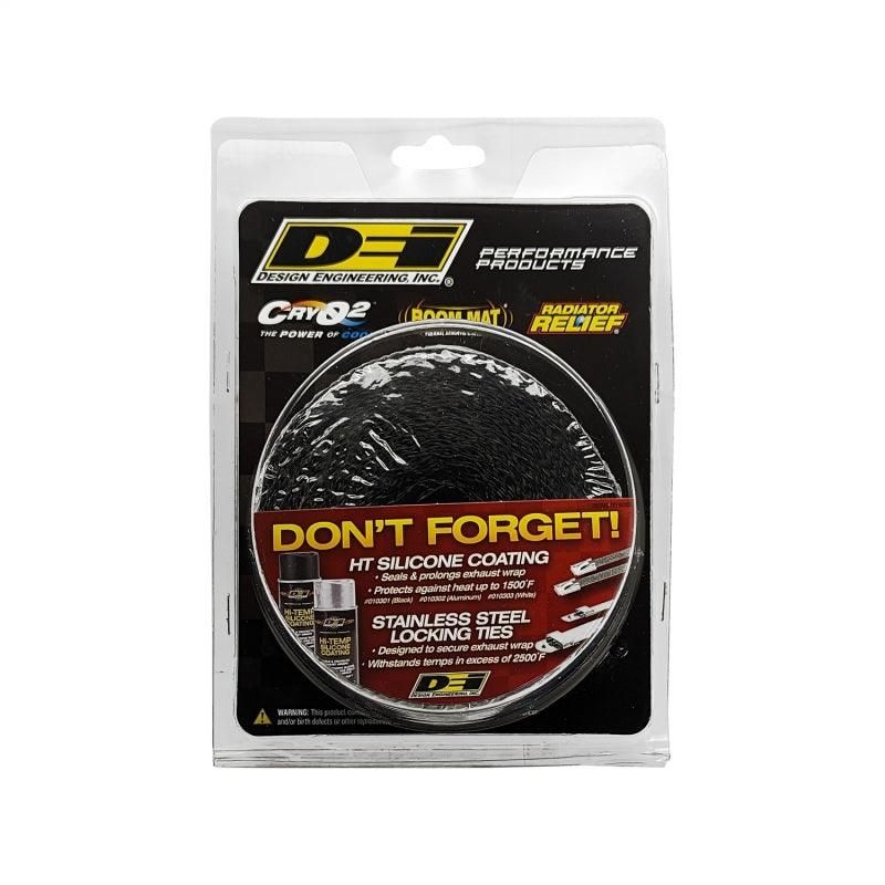 DEI 10004 - DEI10004 - DEI Exhaust Wrap 2in x 25ft - Titanium - Black - Shipped in Europe - Tuningsupply.com