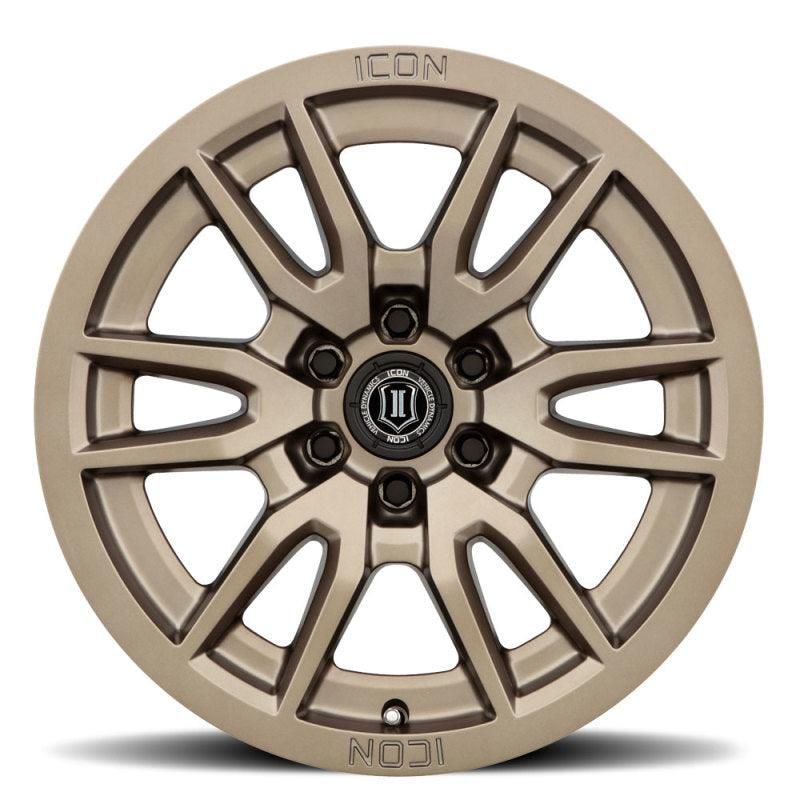 ICON 2417858347BR - ICO2417858347BR - ICON Vector 6 17x8.5 6x5.5 0mm Offset 4.75in BS 106.1mm Bore Bronze Wheel - Shipped in Europe - Tuningsupply.com