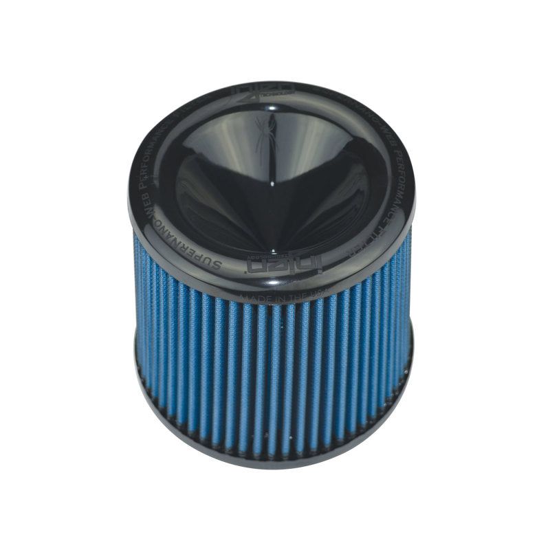 Injen X-1046-BB - INJX-1046-BB - Injen AMSOIL Replacement Nanofiber Dry Air FIlter 5in Flange Diameter/6.5in Base/6in Height/70 Pleat - Shipped in Europe - Tuningsupply.com