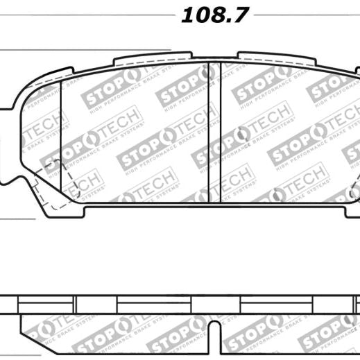 Stoptech 309.10040 - STO309.10040 - StopTech Performance 03-05 WRX Rear Brake Pads - Shipped in Europe - Tuningsupply.com