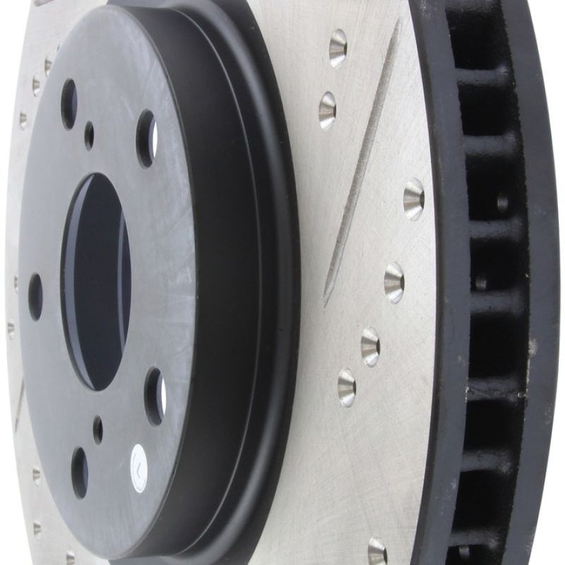 Stoptech 127.44103L - STO127.44103L - StopTech 5/93-98 Toyota Supra Turbo Left Front Slotted & Drilled Rotor - Shipped in Europe - Tuningsupply.com