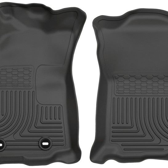 Husky Liners 13961 - HSL13961 - Husky Liners 2016 Toyota Tacoma w/ Manual Trans WeatherBeater Front Black Floor Liners - Shipped in Europe - Tuningsupply.com