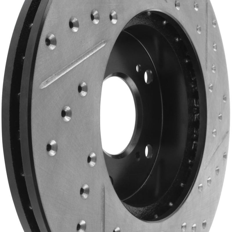 Stoptech 127.40036R - STO127.40036R - StopTech 06-08 Civic GX / 02-04 CR-V / 98-02 Honda Accord V6 / 03-07 Accord 4 cyl/V6 MT Slotted & D - Shipped in Europe - Tuningsupply.com