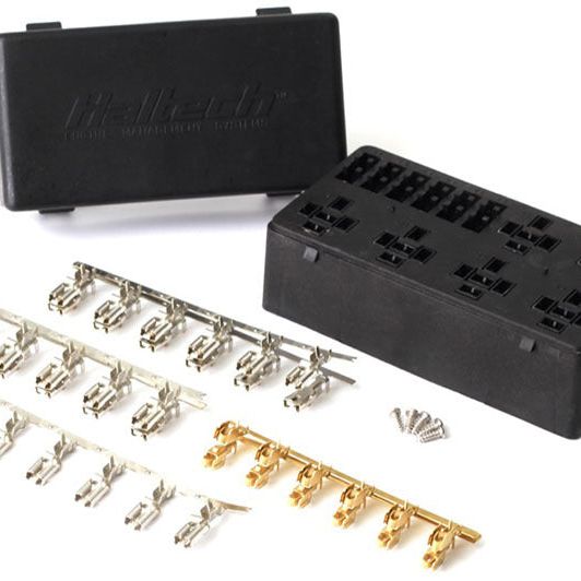Haltech HT-030102 - HALHT-030102 - Haltech 6 Circuit Haltech Fuse Box w/Lid/Pins - Shipped in Europe - Tuningsupply.com