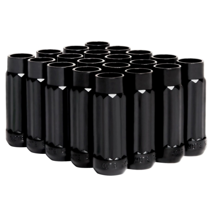 BLOX Racing BXAC-00145-BK - BLOBXAC-00145-BK - BLOX Racing 12-Sided P17 Tuner Lug Nuts 12x1.25 - Black Steel - Set of 20 - Shipped in Europe - Tuningsupply.com