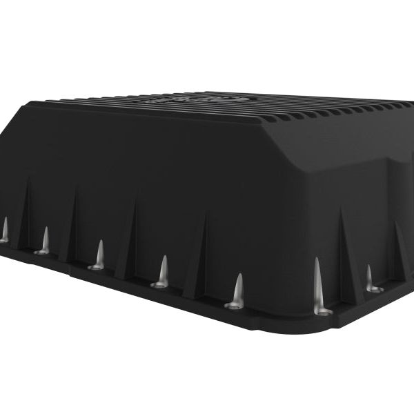 aFe 46-70122-1 - AFE46-70122-1 - aFe Transmission Pan (Black); Ford Diesel Trucks 03-10 V8-6.0/6.4L (td) - Shipped in Europe - Tuningsupply.com