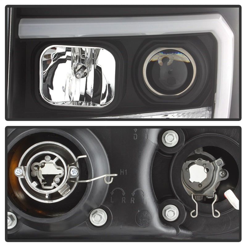 SPYDER 5083630 - SPY5083630 - Spyder GMC Sierra 1500/2500/3500 07-13 V2 Projector Headlights- Black PRO-YD-GS07V2-LBDRL-BK - Shipped in Europe - Tuningsupply.com