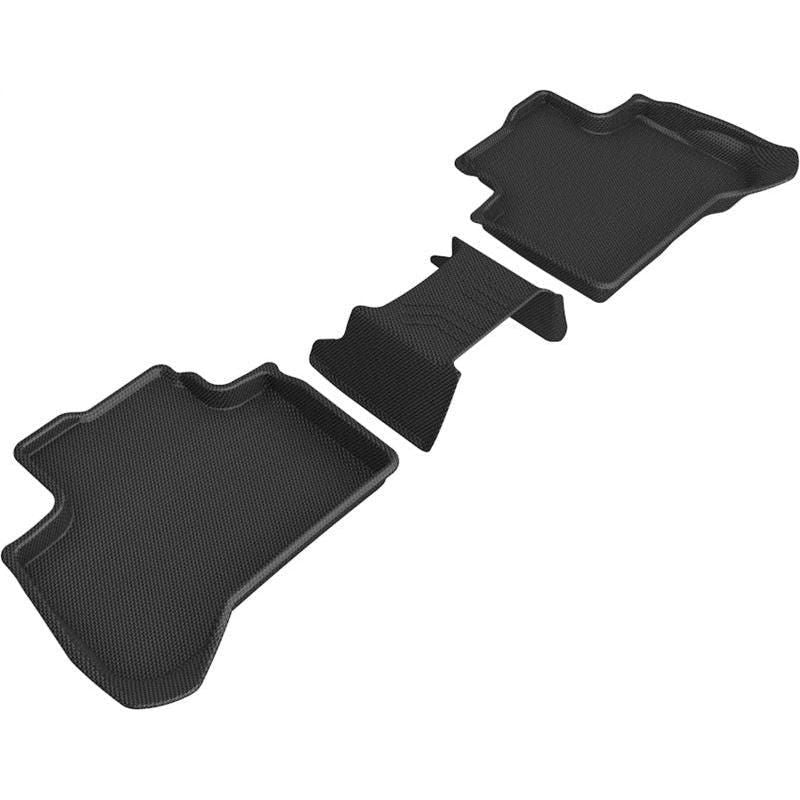 3D MAXpider L1BM09221509 - ACEL1BM09221509 - 3D MAXpider 2018-2020 BMW X3 (G01)/X4 (G02) Kagu 2nd Row Floormats - Black - Shipped in Europe - Tuningsupply.com