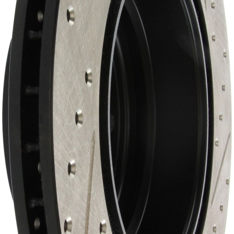 Stoptech 127.34080R - STO127.34080R - StopTech 06 BMW 330 / 07-09 BMW 335 Slotted & Drilled Right Rear Rotor - Shipped in Europe - Tuningsupply.com