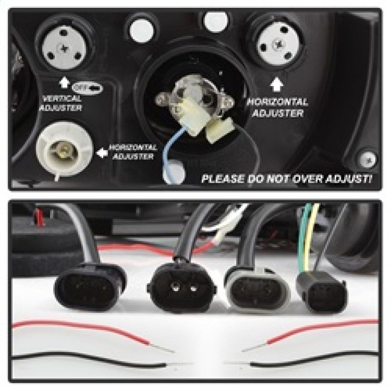 SPYDER 5009098 - SPY5009098 - Spyder BMW Z3 96-02 Projector Headlights LED Halo Chrome High H1 Low H1 PRO-YD-BMWZ396-HL-C - Shipped in Europe - Tuningsupply.com