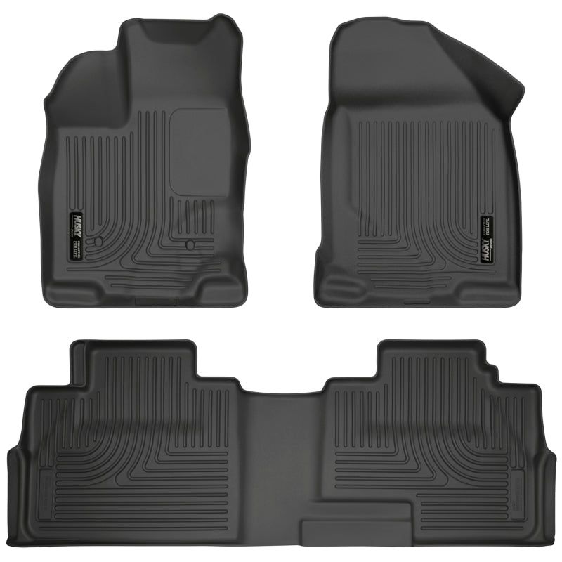 Husky Liners 99761 - HSL99761 - Husky Liners 07-13 Ford Edge / 07-13 Lincoln MKX Weatherbeater Black Front & 2nd Seat Floor Liners - Shipped in Europe - Tuningsupply.com