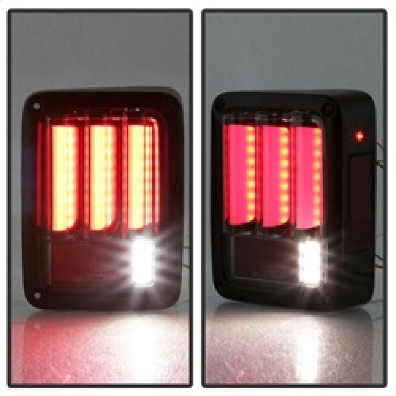 SPYDER 5084781 - SPY5084781 - Spyder 07-16 Jeep Wrangler Version 2 Light Bar LED Tail Lights - Smoke (ALT-YD-JWA07V2-LBLED-BSM) - Shipped in Europe - Tuningsupply.com