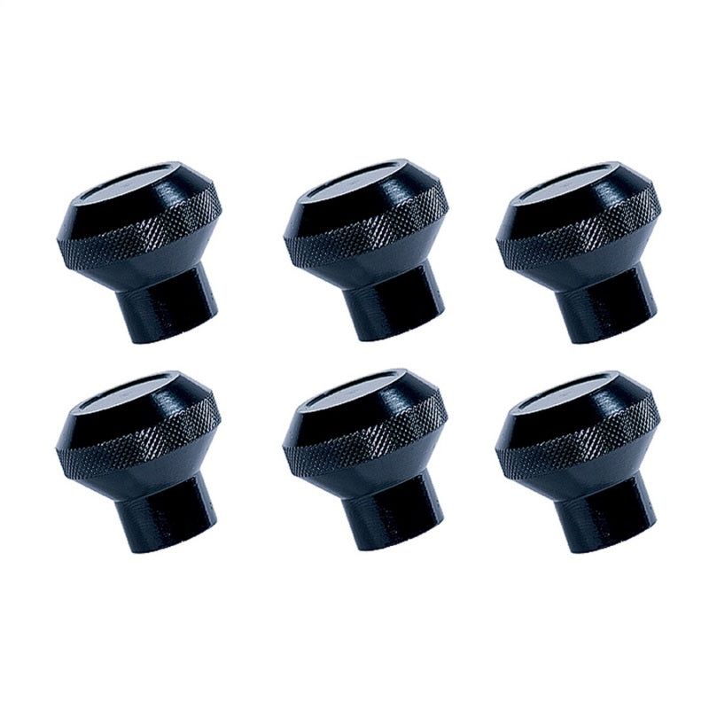 Rugged Ridge 11420.02 - RUG11420.02 - Rugged Ridge Billet Aluminum Dash Knob Set Black 76-86 Jeep CJ - Shipped in Europe - Tuningsupply.com