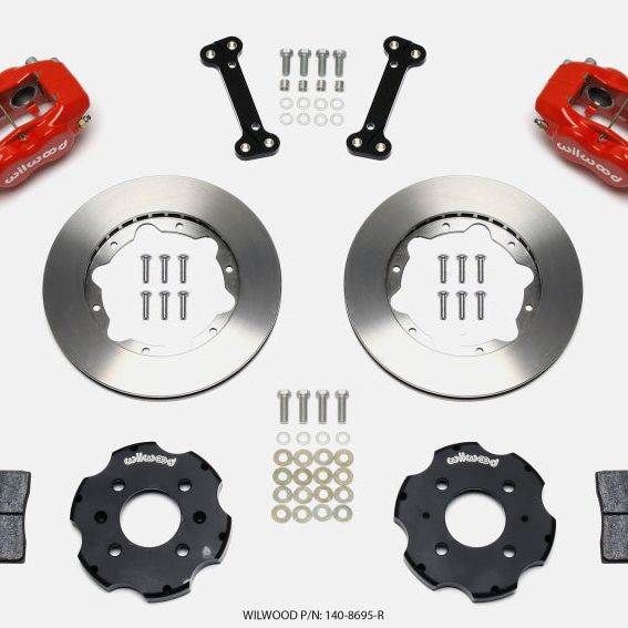 Wilwood 140-8695-R - WIL140-8695-R - Wilwood Forged Dynalite Front Hat Kit 11.00in Red Integra/Civic w/Fac.240mm Rtr - Shipped in Europe - Tuningsupply.com