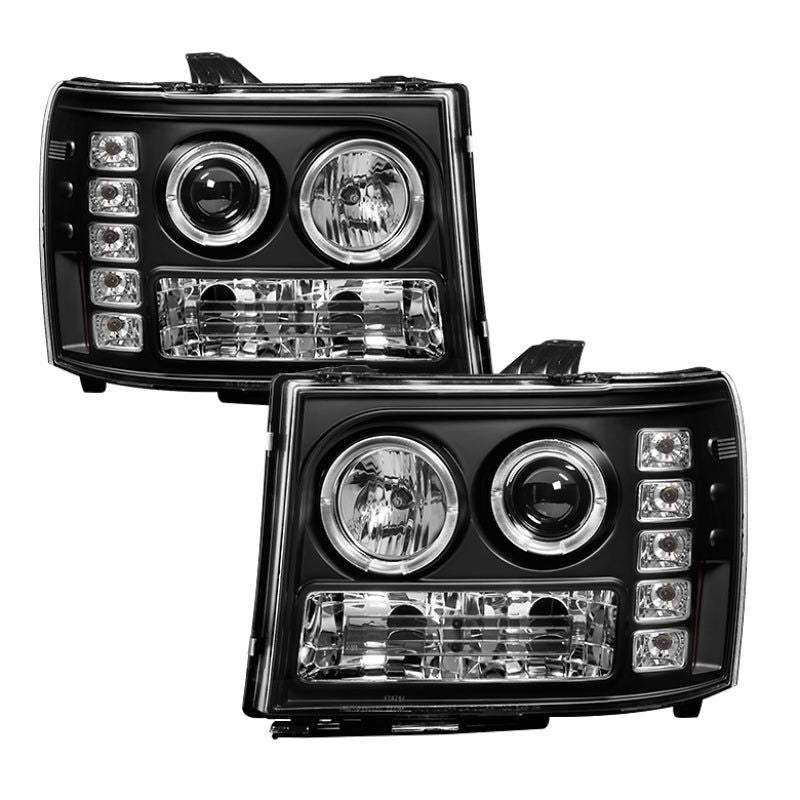 SPYDER 5010605 - SPY5010605 - Spyder GMC Sierra 1500/GMC Sierra Denali 08-13 Projector LED Halo- LED Blk PRO-YD-GS07-HL-BK - Shipped in Europe - Tuningsupply.com