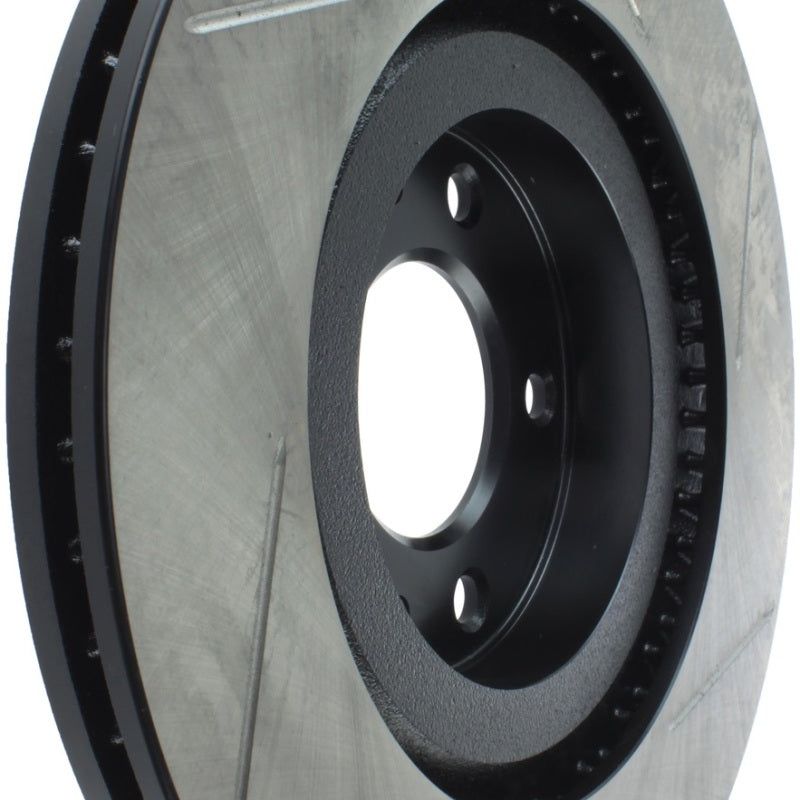 Stoptech 126.45071SR - STO126.45071SR - StopTech Power Slot 2003+ Mazda RX8 Slotted Right Front Rotor - SPORT SUSPENSION ONLY - Shipped in Europe - Tuningsupply.com