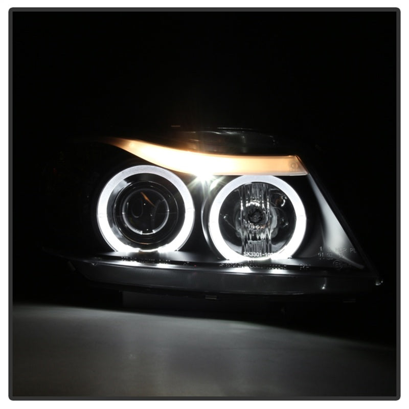 SPYDER 5009005 - SPY5009005 - Spyder BMW E90 3-Series 06-08 Projector LED Halo Amber Reflector Rplc Bulb Blk PRO-YD-BMWE9005-AM-BK - Shipped in Europe - Tuningsupply.com