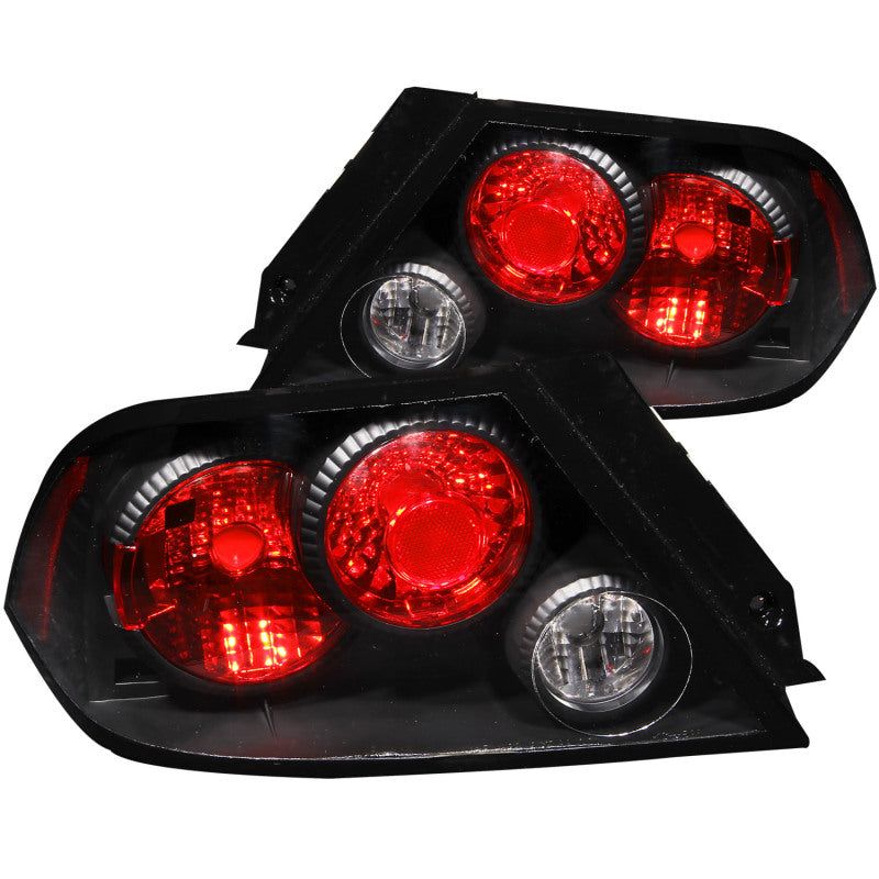 ANZO 221086 - ANZ221086 - ANZO 2002-2003 Mitsubishi Lancer Taillights Black - Shipped in Europe - Tuningsupply.com