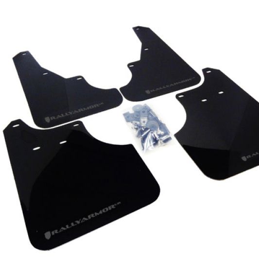 Rally Armor MF11-UR-BLK/GRY - RALMF11-UR-BLK/GRY - Rally Armor 09-13 Subaru Forester Black UR Mud Flap w/ Grey Logo - Shipped in Europe - Tuningsupply.com