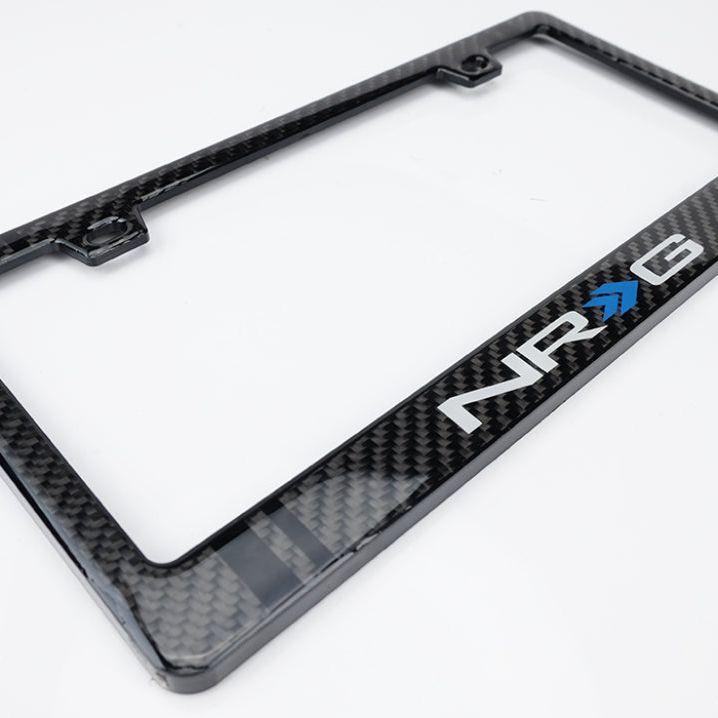NRG CARB-P200NRG - NRGCARB-P200NRG - NRG Carbon License Plate Frame/ Fiber Poly Dip Finish Wet w/ NRG Logo - Shipped in Europe - Tuningsupply.com