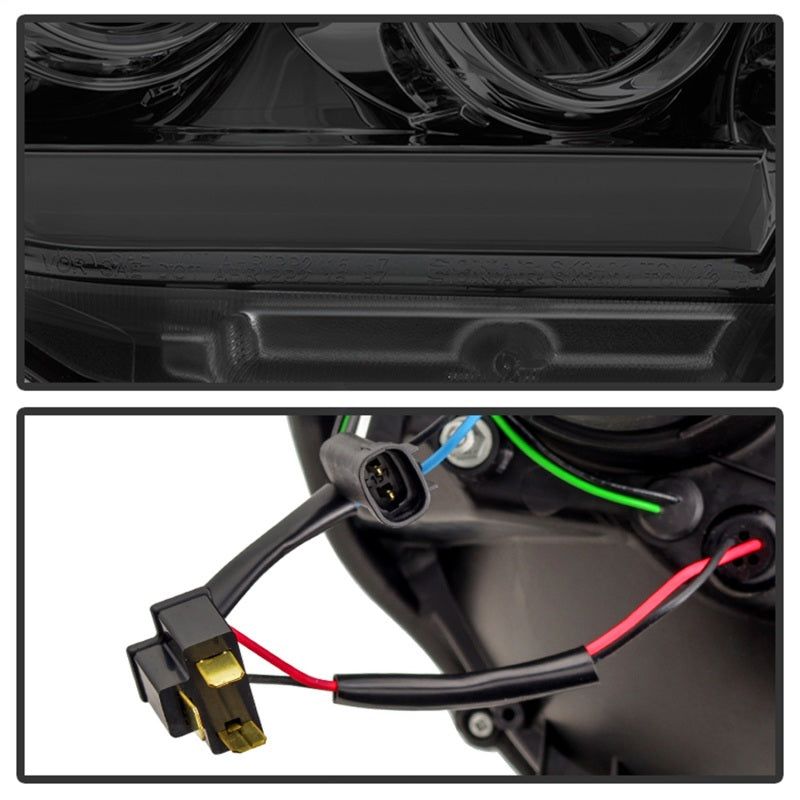 SPYDER 5081728 - SPY5081728 - Spyder Toyota Tacoma 12-16 Projector Headlights Light Bar DRL Smoke PRO-YD-TT12-LBDRL-SM - Shipped in Europe - Tuningsupply.com