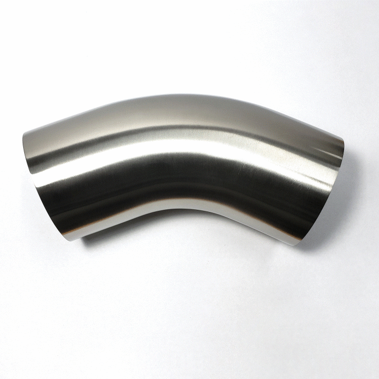 Stainless Bros 601-10226-4100 - STB601-10226-4100 - Stainless Bros 4in Diameter 1D / 4in CLR 45 Degree Bend Leg Mandrel Bend - Shipped in Europe - Tuningsupply.com