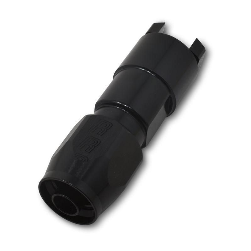 Russell 611203 - RUS611203 - Russell Performance 3/8in SAE Quick Disc Female to -6 Hose Black Straight Hose End - Shipped in Europe - Tuningsupply.com