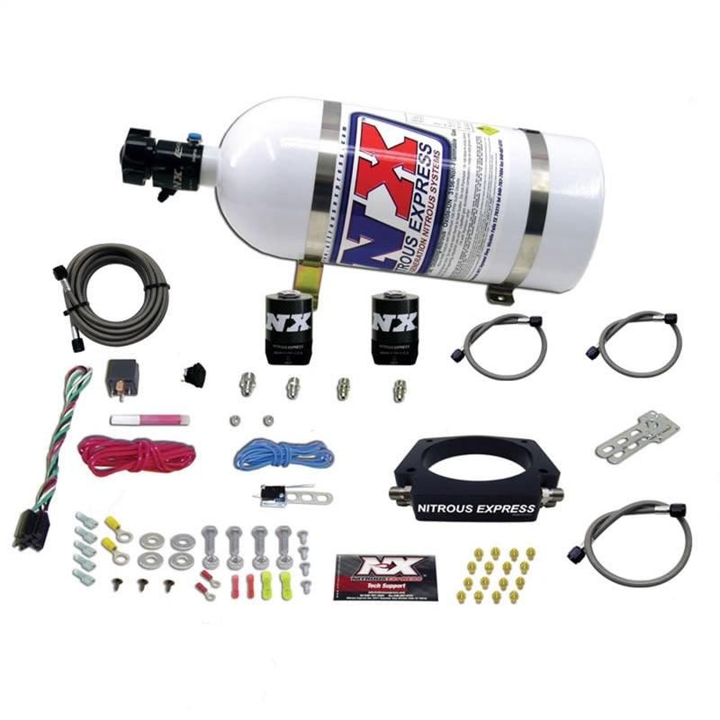 Nitrous Express 20933-10 - NEX20933-10 - Nitrous Express GM LS 102mm Nitrous Plate Kit (50-400HP) w/10lb Bottle - Shipped in Europe - Tuningsupply.com