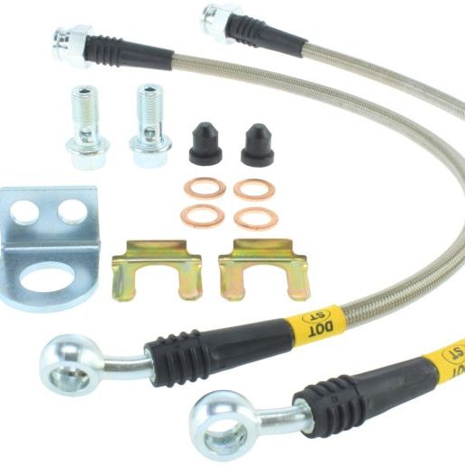 Stoptech 950.58002 - STO950.58002 - StopTech 06-14 Jeep Grand Cherokee SRT8 Stainless Steel Front Brake Lines - Shipped in Europe - Tuningsupply.com
