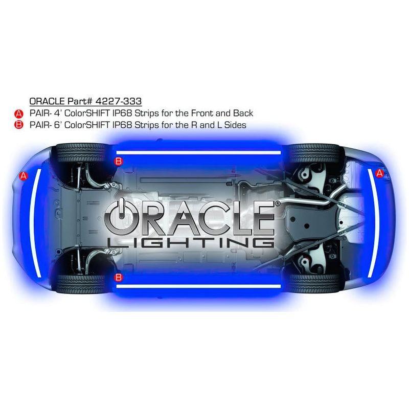 ORACLE Lighting 4227-333 - ORL4227-333 - Oracle Universal LED Underbody Kit - ColorSHIFT - Shipped in Europe - Tuningsupply.com