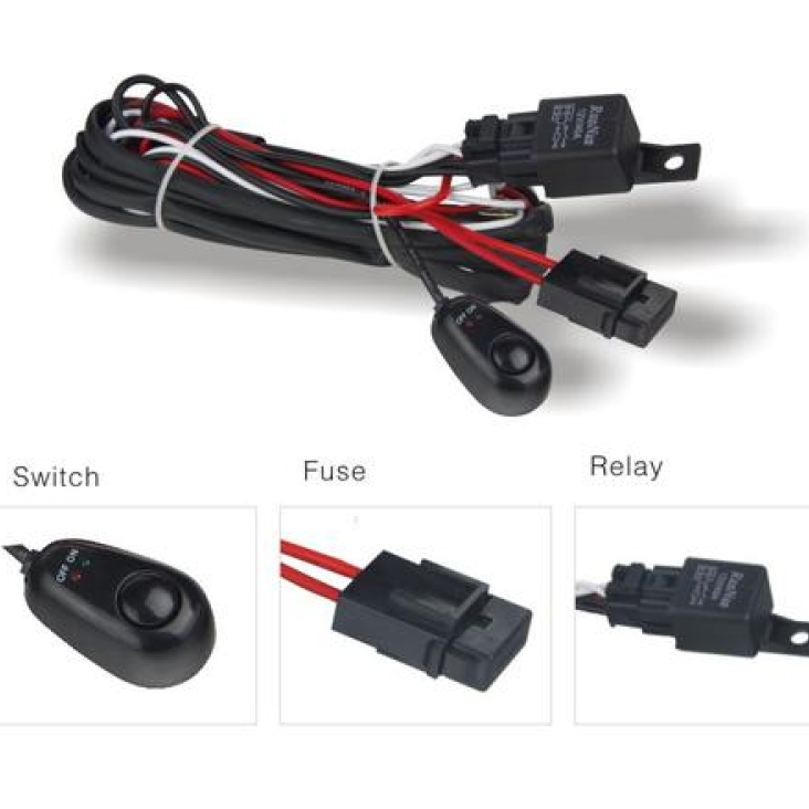 DV8 Offroad WIRE HARNESS - DVEWIRE HARNESS - DV8 Offroad Wiring Harness w/ Relay & Switch - Shipped in Europe - Tuningsupply.com