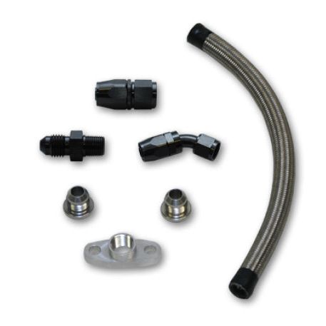 Vibrant 10283 - VIB10283 - Vibrant Univ Top Mount Oil Drain Kit incl 20in Teflon lined S.S. hose Fitting - Shipped in Europe - Tuningsupply.com