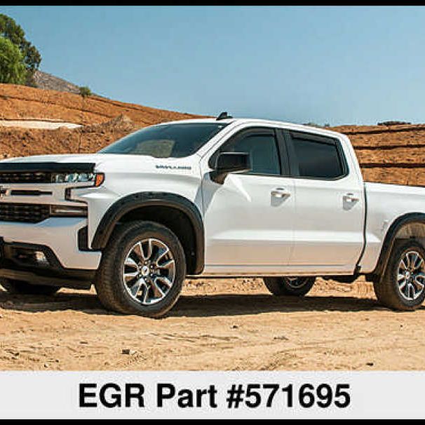 EGR 571695 - EGR571695 - EGR 2019 Chevy 1500 Crew Cab In-Channel Window Visors - Matte - Shipped in Europe - Tuningsupply.com