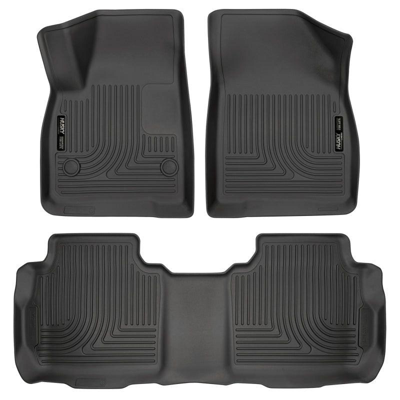Husky Liners 99141 - HSL99141 - Husky Liners Weatherbeater 17-23 Cadillac XT5 / 17-23 GMC Acadia Front & 2nd Seat Floor Liners - Blk - Shipped in Europe - Tuningsupply.com