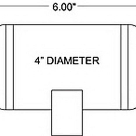Firestone 9166 - FIR9166 - Firestone Air Tank 0.25 Gallon 4in. x 6in. (2) 1/4in. NPT Ports 150 PSI Max - Black (WR17609166) - Shipped in Europe - Tuningsupply.com
