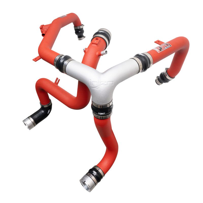 Injen SES9301ICPWR - INJSES9301ICPWR - Injen 21-23 Ford Bronco 2.7L V6 (TT) EcoBoost SES Intercooler Pipes - Wrinkle Red - Shipped in Europe - Tuningsupply.com