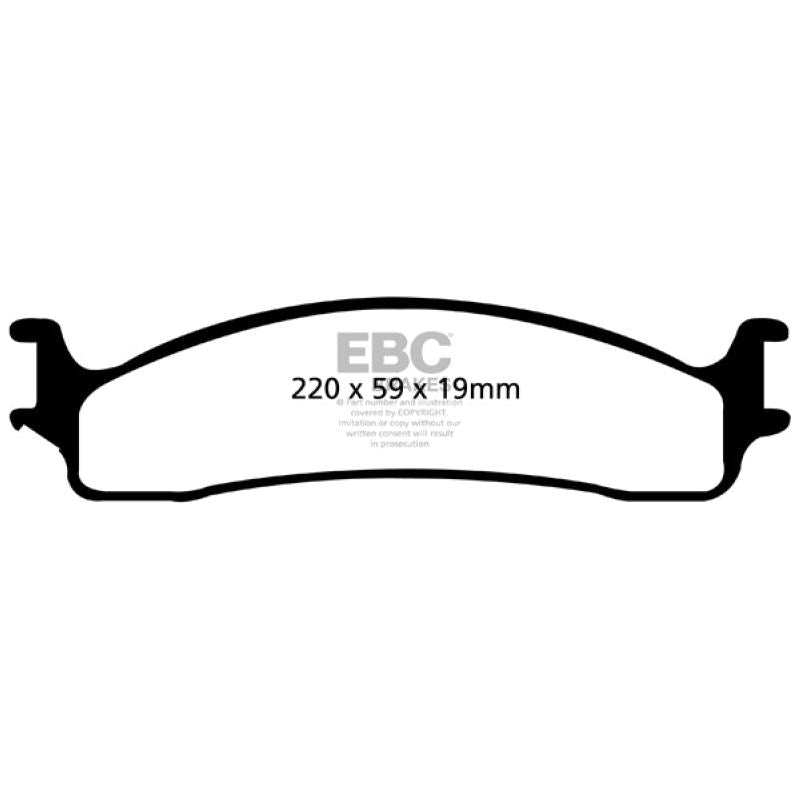EBC DP41650R - EBCDP41650R - EBC 06-11 Dodge Ram 1500 Mega Cab 2WD Yellowstuff Front Brake Pads - Shipped in Europe - Tuningsupply.com