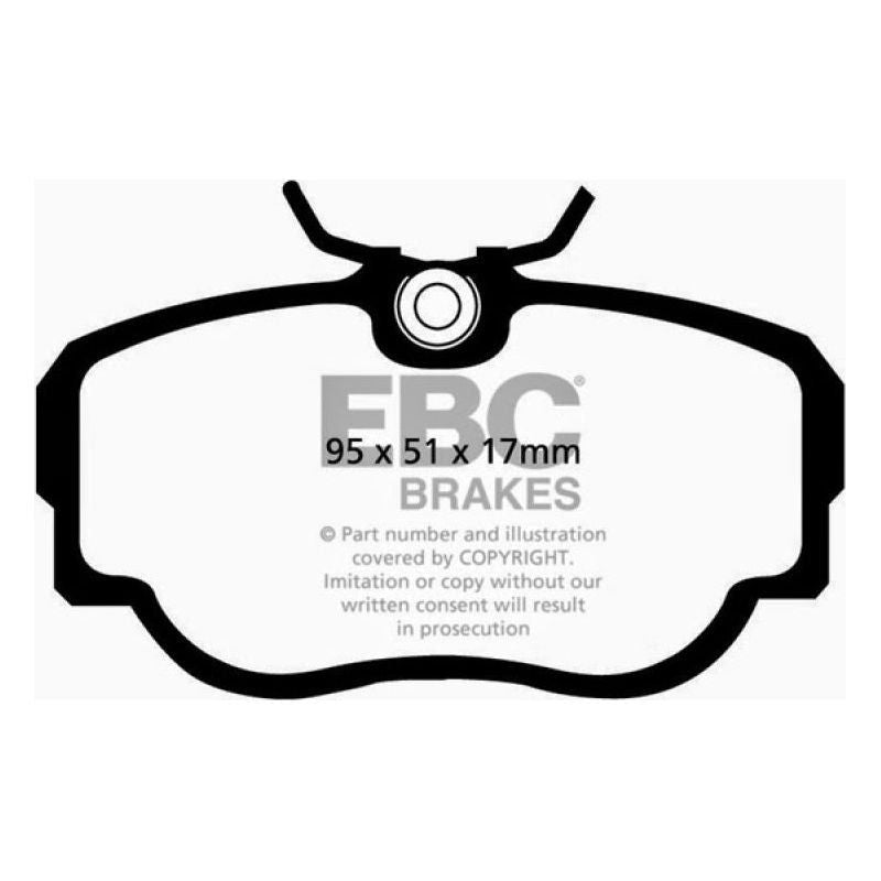 EBC DP4779R - EBCDP4779R - EBC 83-85 BMW 318 1.8 (E30) Yellowstuff Front Brake Pads - Shipped in Europe - Tuningsupply.com