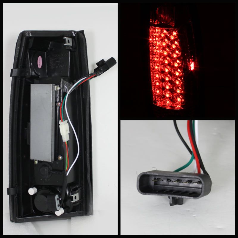 SPYDER 5001375 - SPY5001375 - Spyder Chevy C/K Series 1500 88-98/Blazer 92-94 LED Tail Lights Red Clear ALT-YD-CCK88-LED-RC - Shipped in Europe - Tuningsupply.com