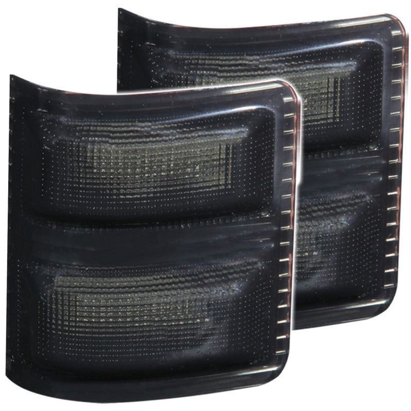 ANZO 861103 - ANZ861103 - ANZO LED Mirror Lights 2008-2015 Ford F-250 LED Mirror Lights Smoke w/ Amber LED - Shipped in Europe - Tuningsupply.com