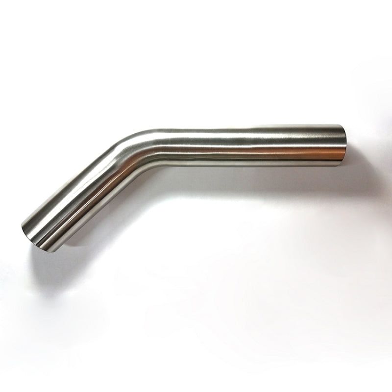 Stainless Bros 601-07626-1150 - STB601-07626-1150 - Stainless Bros 3in Diameter 1.5D / 4.5in CLR 45 Degree Bend 5in leg/8in leg Mandrel Bend - Shipped in Europe - Tuningsupply.com