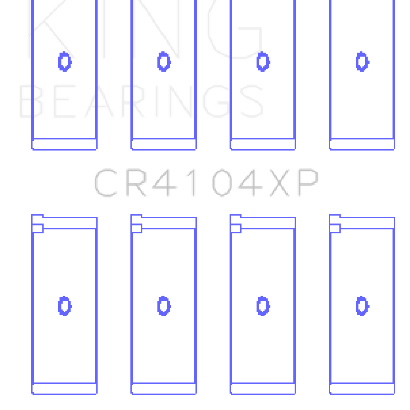 King Engine Bearings GCR4104XP0.25 - KINGCR4104XP0.25 - King Engine Bearings Audi/VW 83-03 1.6L/1.8L/2.0L Performance Rod Bearing Set - Size +0.25mm - Shipped in Europe - Tuningsupply.com
