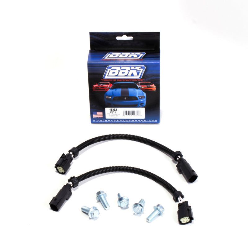 BBK 16332 - BBK16332 - BBK 2015 Mustang GT V6 6-Pin Front O2 Sensor Wire Harness Extensions 12 (pair) And Bolt Kit - Shipped in Europe - Tuningsupply.com