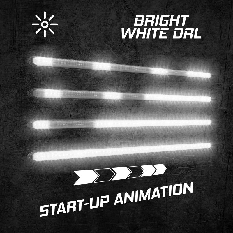 XKGLOW XK041029-9 - XKGXK041029-9 - XK Glow 9In Switchback Grill Lights with Start-up Animation & Sequential Turn Signals - Shipped in Europe - Tuningsupply.com